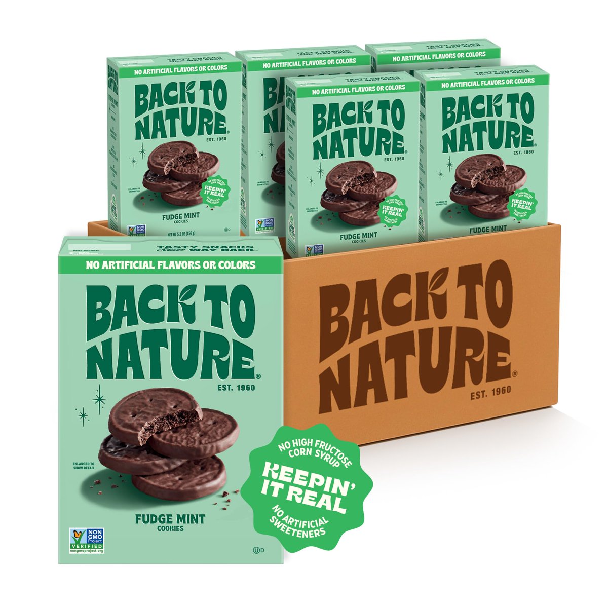 미국직구 3x Back To 과자 6팩 / 3x | Back To Nature - Fudge Mint Cookies - Real Ingredients Like W 2