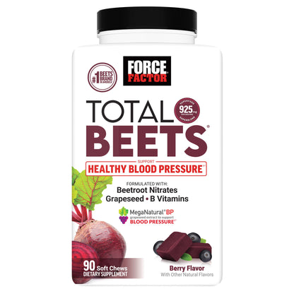 미국직구 영양제 Force Factor Total Beets, 90 Soft Chews, Berry Flavor