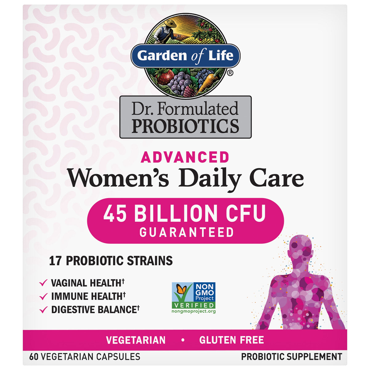 미국직구 가든오브라이프 유산균 Garden of Life Advanced Women's Daily Care Probiotic, 60 Capsules
