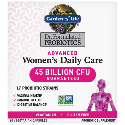 미국직구 가든오브라이프 유산균 Garden of Life Advanced Women's Daily Care Probiotic, 60 Capsules