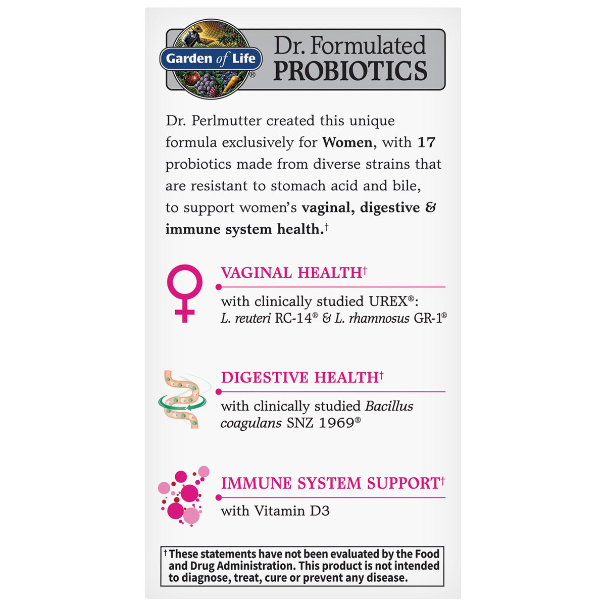 미국직구 가든오브라이프 유산균 Garden of Life Advanced Women's Daily Care Probiotic, 60 Capsules