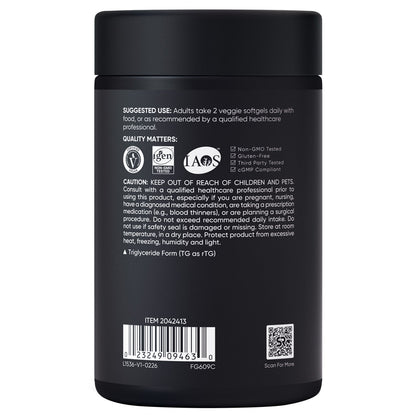 미국직구 오메가3 Sports Research Vegan Omega-3, 1400 mg, 120 Veggie Softgels