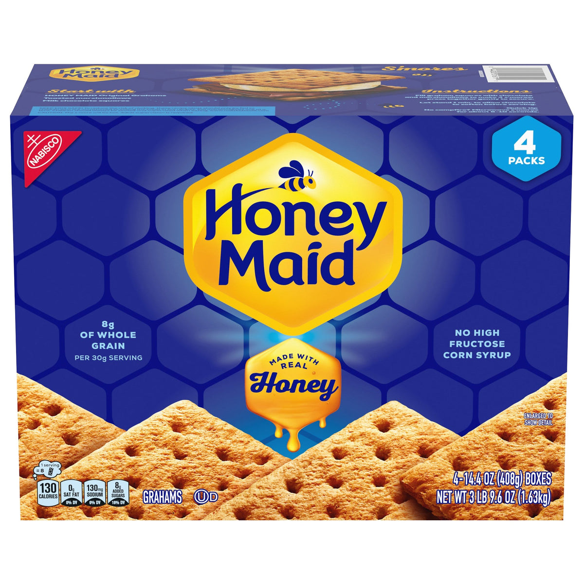 미국직구 Honey Maid Graham Crackers, 14.4 oz, 4 ct