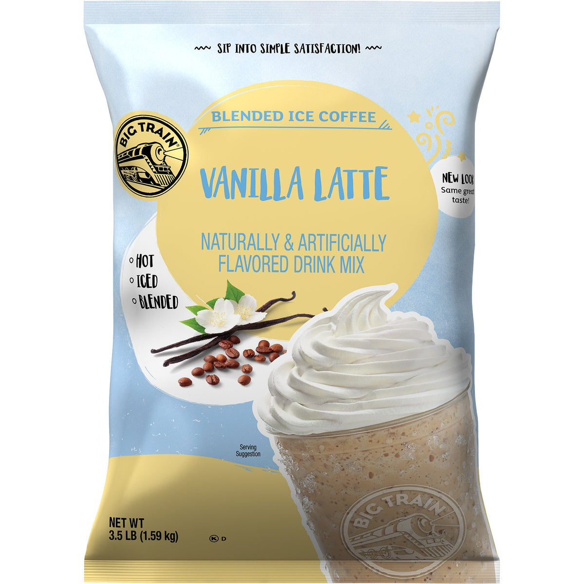 미국직구 닐라 Big Train Blended Ice Coffee Drink Mix, Va Latte, 3.5 lbs