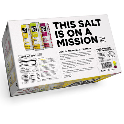 미국직구 LMNT Sparkling Electrolyte Drink, Variety Pack, 12 fl oz, 15 ct