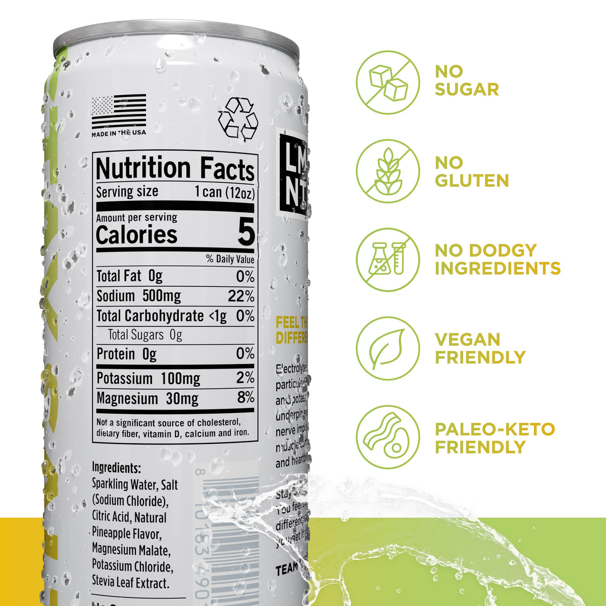 미국직구 LMNT Sparkling Electrolyte Drink, Variety Pack, 12 fl oz, 15 ct