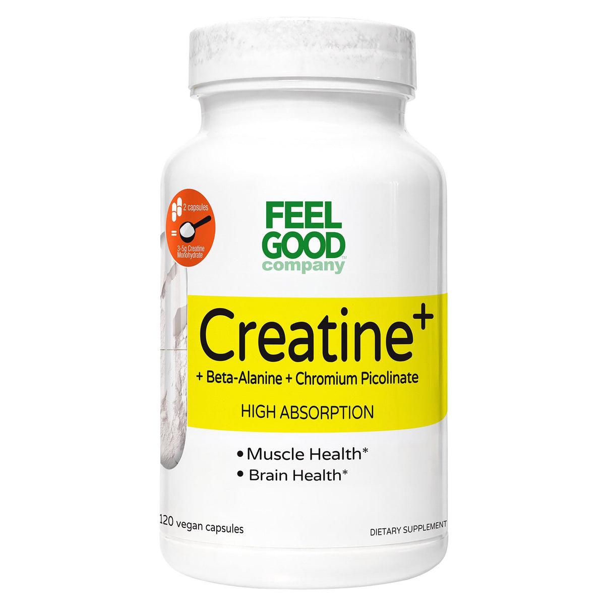 미국직구 영양제 FEELGOOD Creatine+, 120 Vegan Capsules