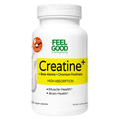 미국직구 영양제 FEELGOOD Creatine+, 120 Vegan Capsules