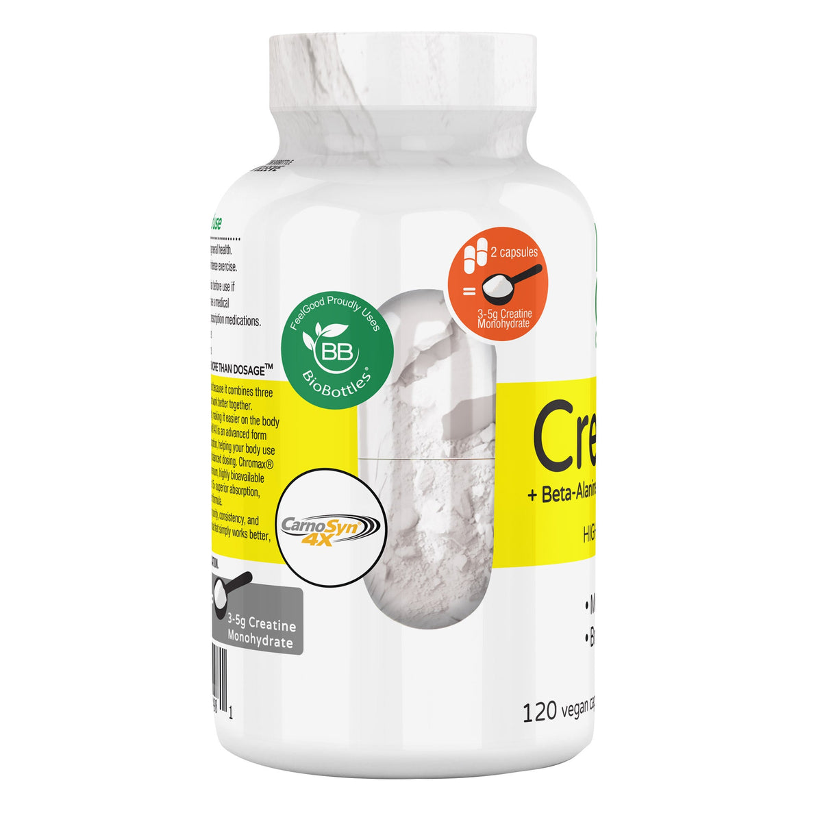 미국직구 영양제 FEELGOOD Creatine+, 120 Vegan Capsules