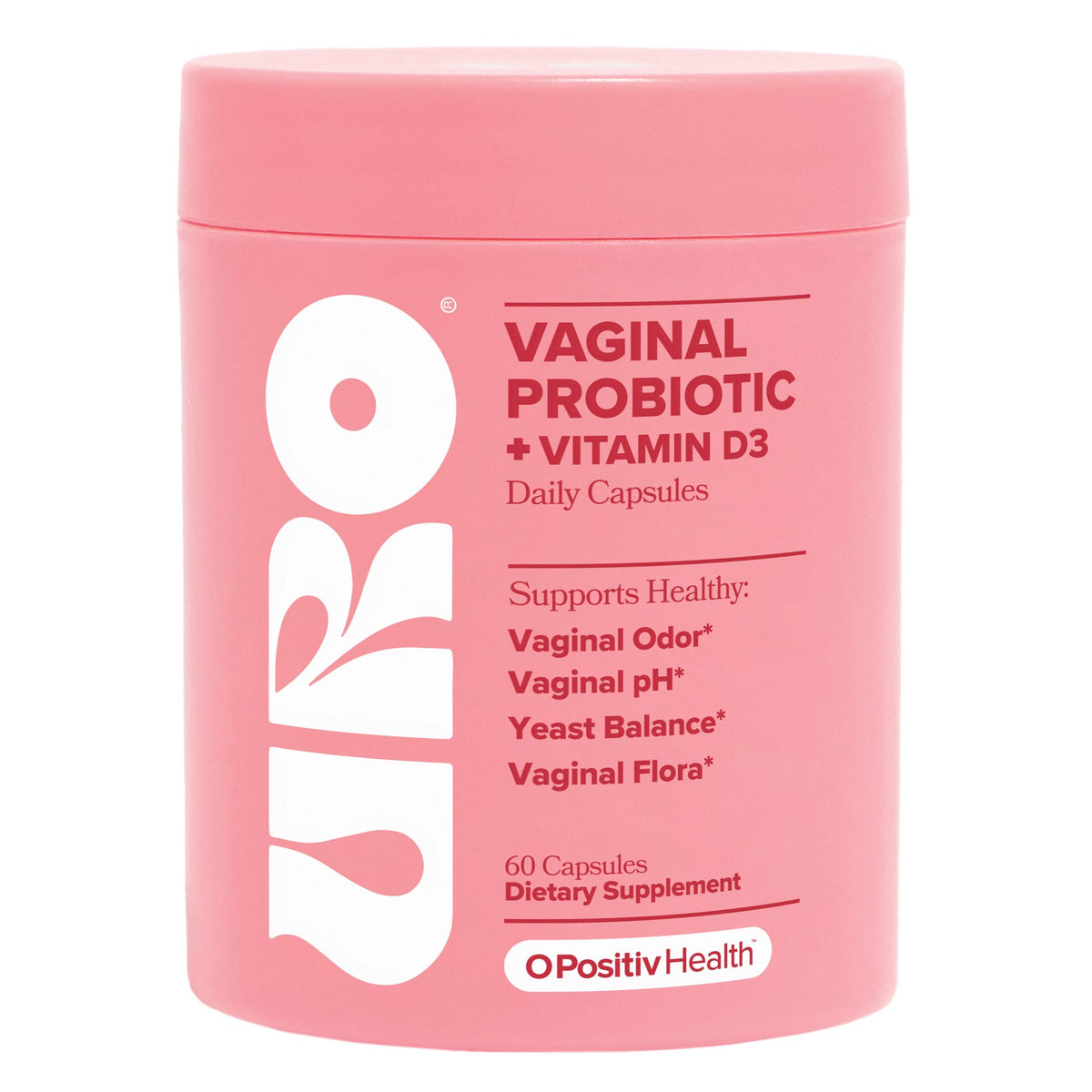미국직구 유로 유산균 URO Vaginal Probiotic + Vitamin D3, 60 Capsules