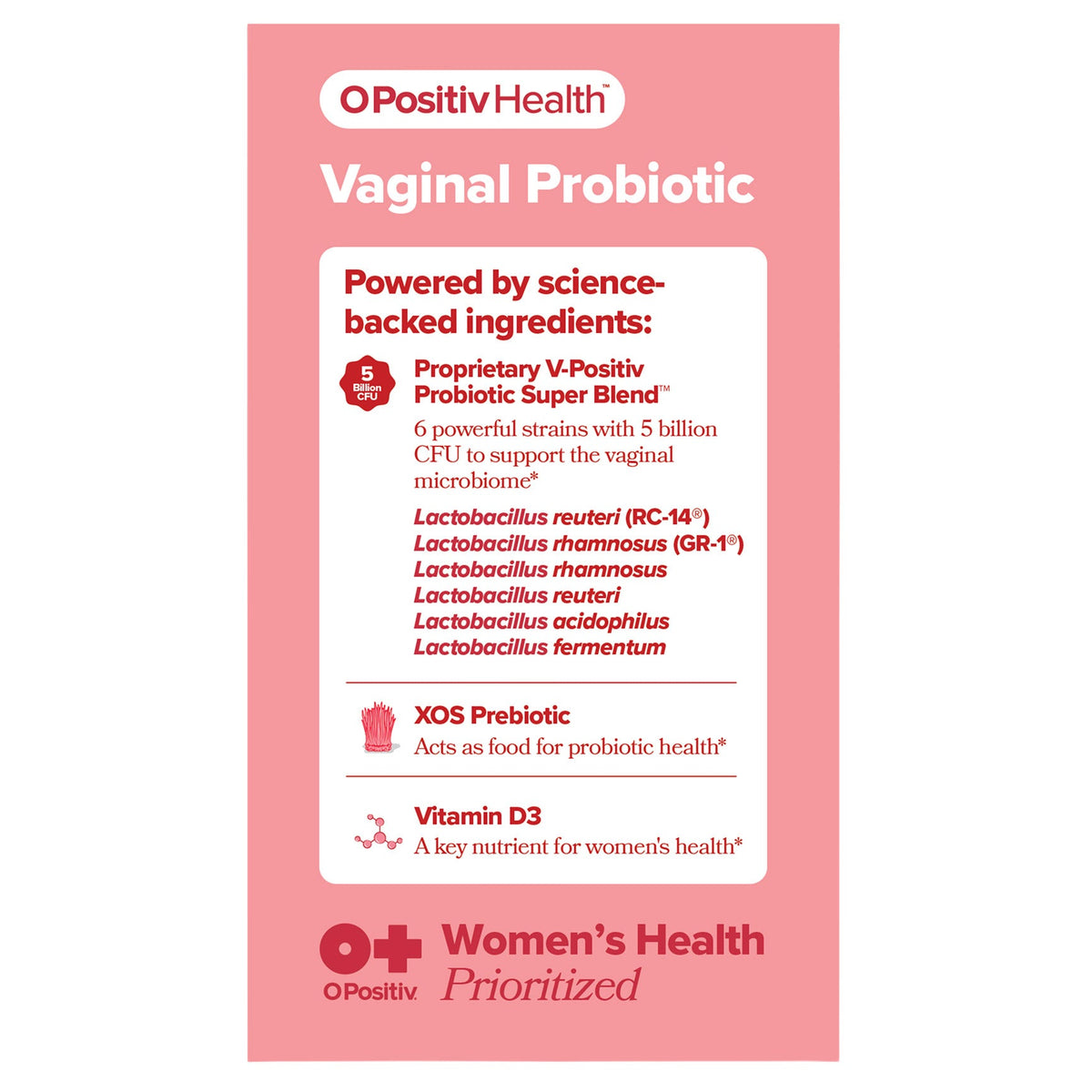 미국직구 유로 유산균 URO Vaginal Probiotic + Vitamin D3, 60 Capsules