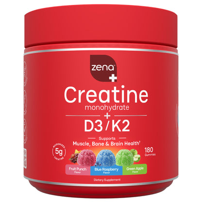 미국직구 영양제 Zena Creatine Gummies + D3/K2, Variety Pack