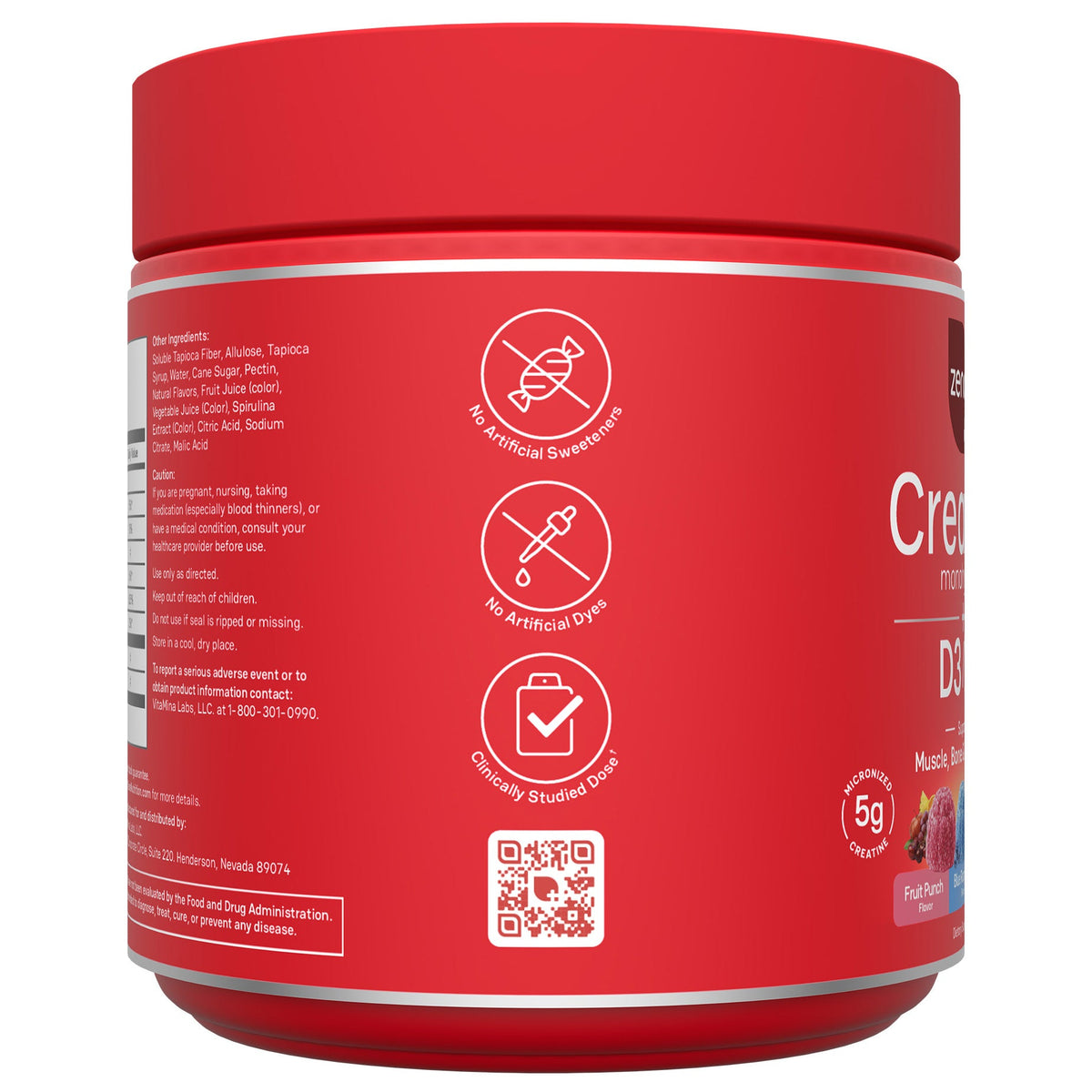 미국직구 영양제 Zena Creatine Gummies + D3/K2, Variety Pack