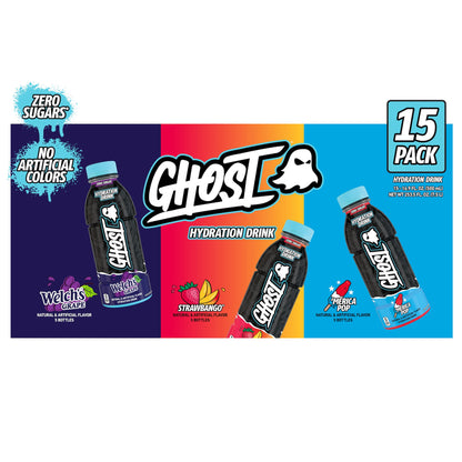 미국직구 Ghost Hydration Drink, Variety Pack, 16.9 fl oz, 15 ct