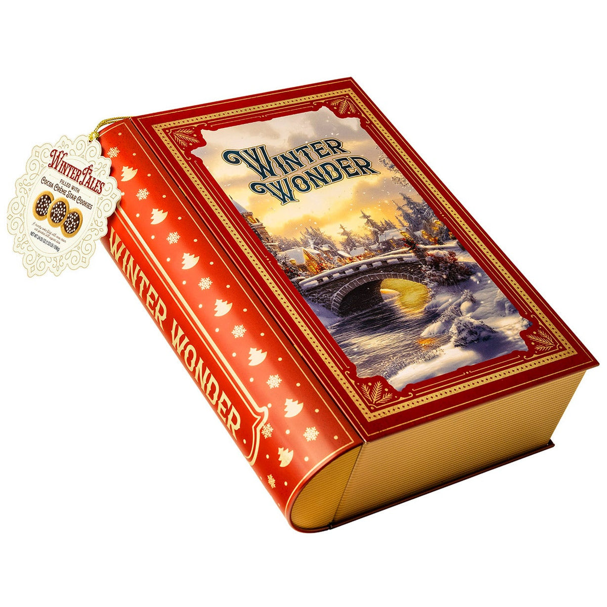 미국직구 Royal Dutchies Winter Tales Cookie Tin, Cocoa Creme Star Cookies, 24.55 oz, 3 ct