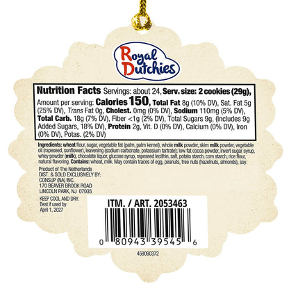 미국직구 Royal Dutchies Winter Tales Cookie Tin, Cocoa Creme Star Cookies, 24.55 oz, 3 ct