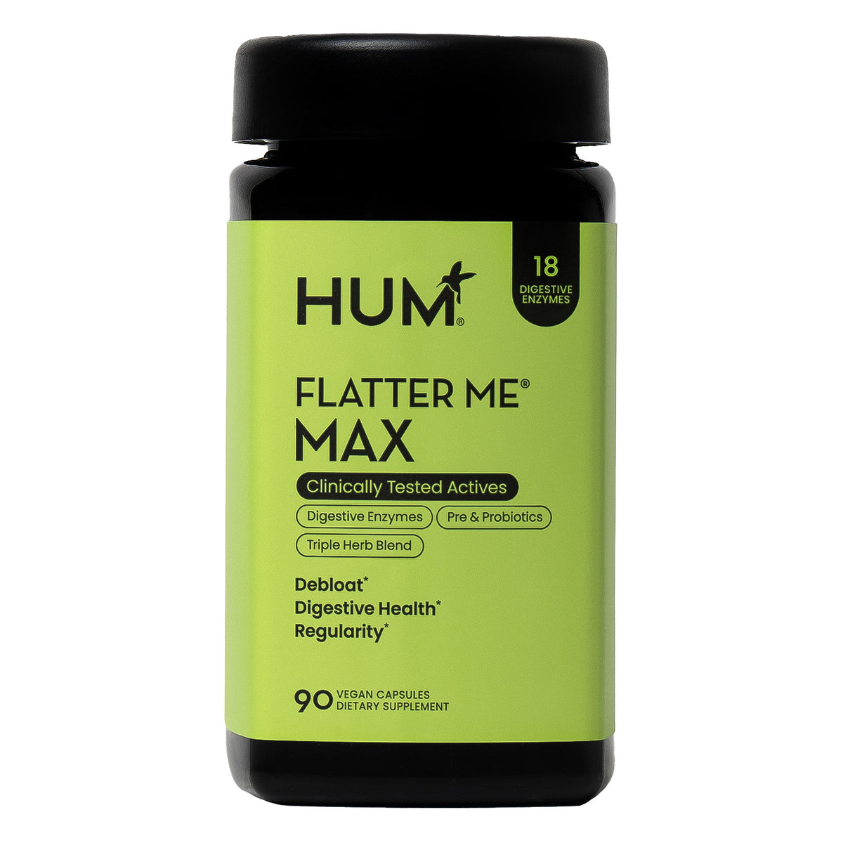 미국직구 생활건강 HUM Flatter Me Max, Digestive Enzymes, 90 Capsules