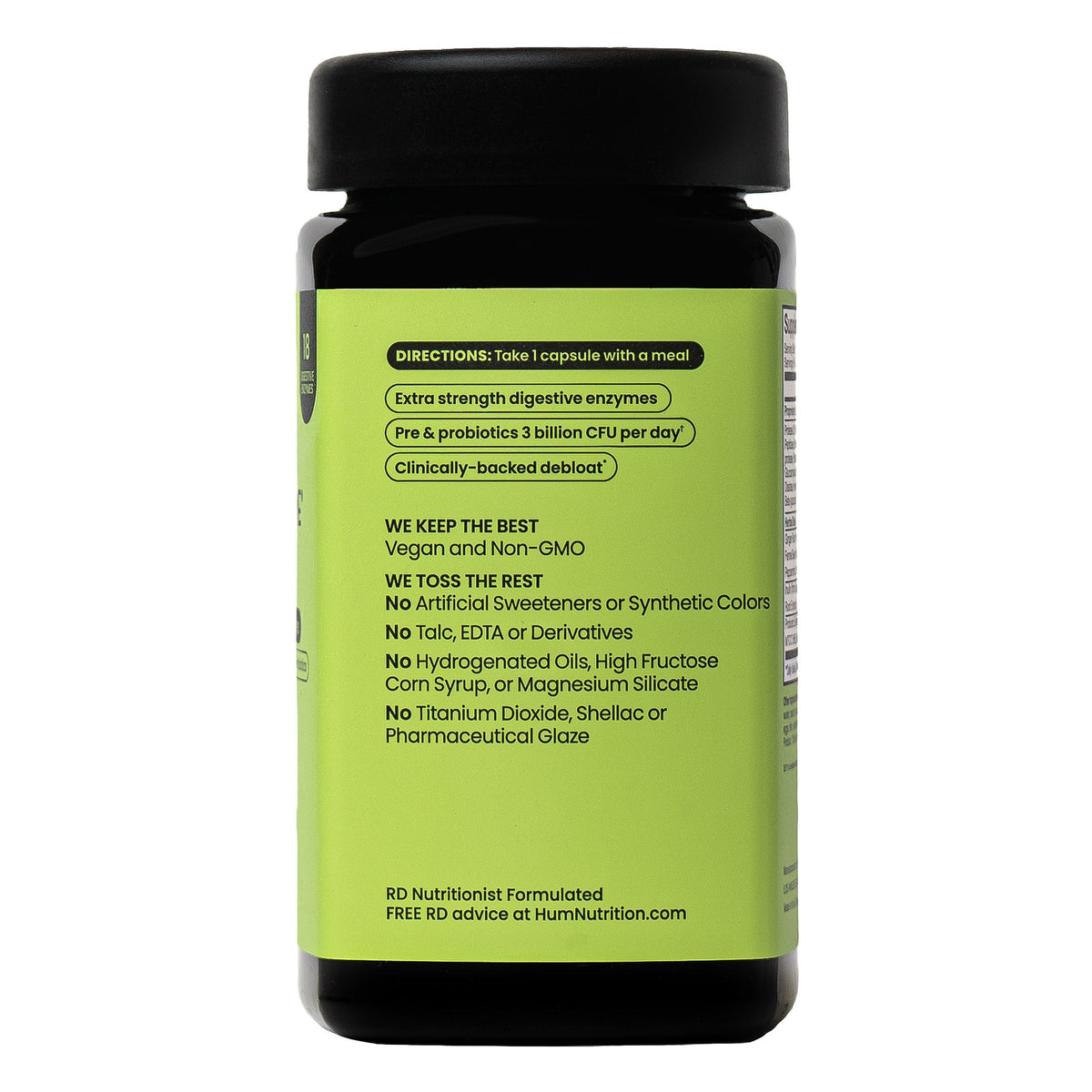 미국직구 생활건강 HUM Flatter Me Max, Digestive Enzymes, 90 Capsules