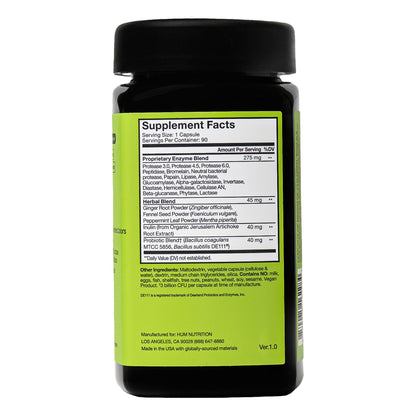 미국직구 생활건강 HUM Flatter Me Max, Digestive Enzymes, 90 Capsules