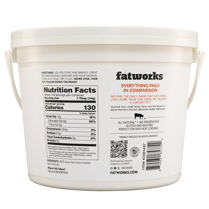 미국직구 FatWorks Beef Tallow, Premium Cooking Fat, 3.6 lbs