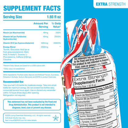 미국직구 5-hour ENERGY Shot, Extra Strength, Firework Freeze, 1.93 fl oz, 24 ct