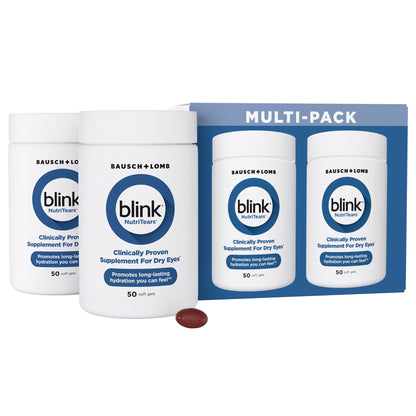미국직구 루테인 Blink NutriTears Supplement for Dry Eyes, 50 Soft Gels, 2 Pack