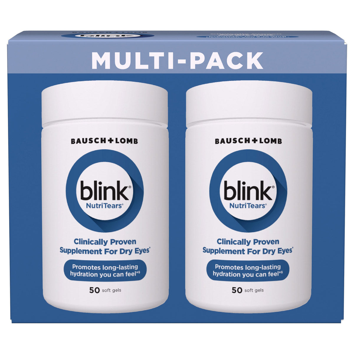 미국직구 루테인 Blink NutriTears Supplement for Dry Eyes, 50 Soft Gels, 2 Pack