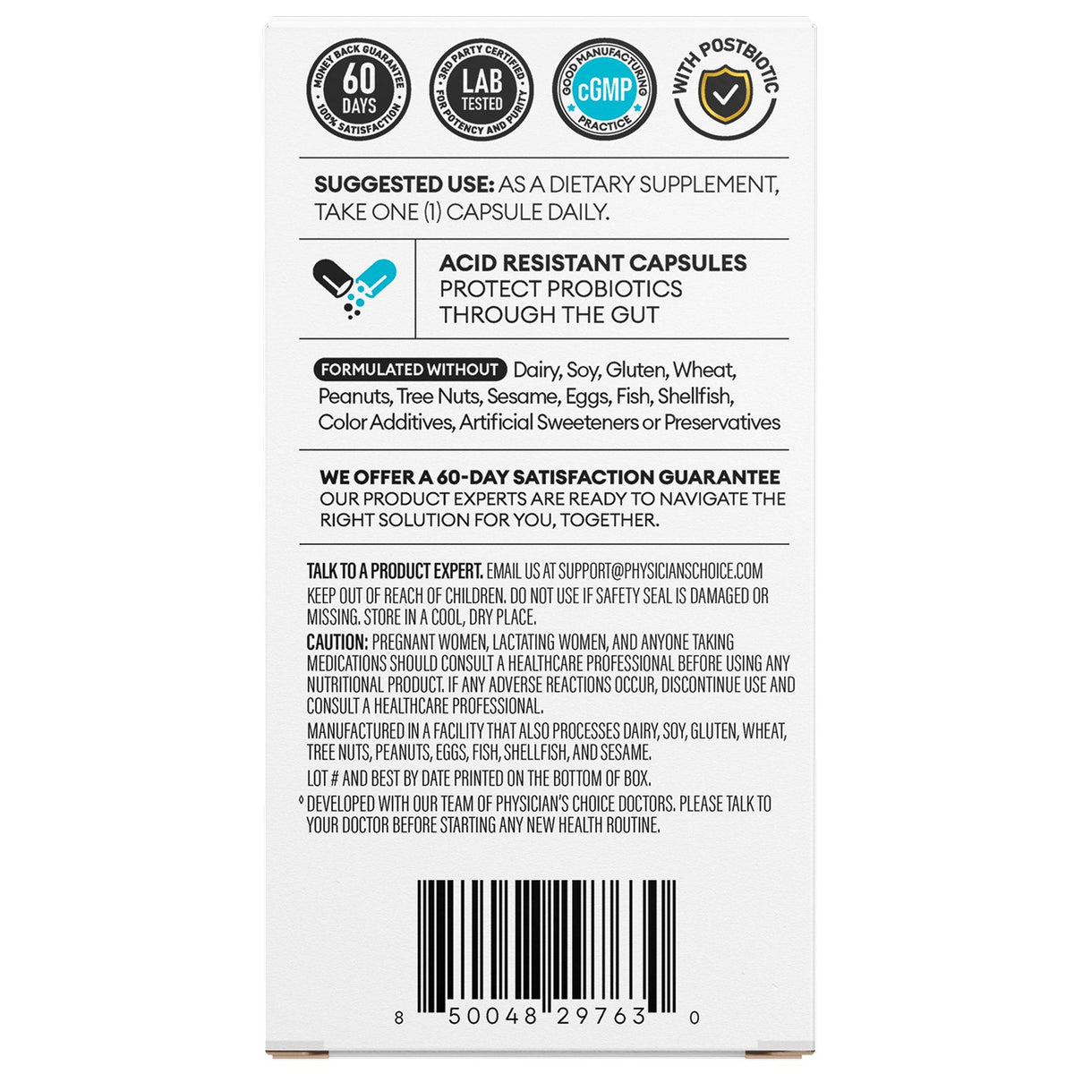 미국직구 피지션스초이스 유산균 Physician's Choice Advanced 60 Billion Probiotic, 75 Capsules