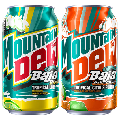 미국직구 마운틴듀 Baja, Variety Pack, 12 fl oz, 28 ct