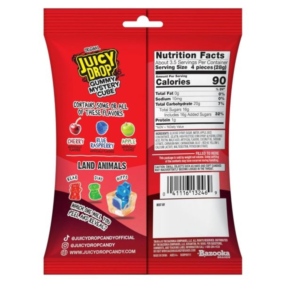 미국직구 Juicy Drop Gummy Mystery Cube, 3.5 oz, 12 ct