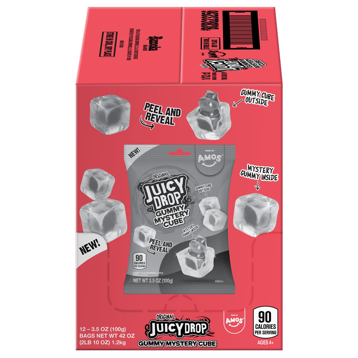 미국직구 Juicy Drop Gummy Mystery Cube, 3.5 oz, 12 ct