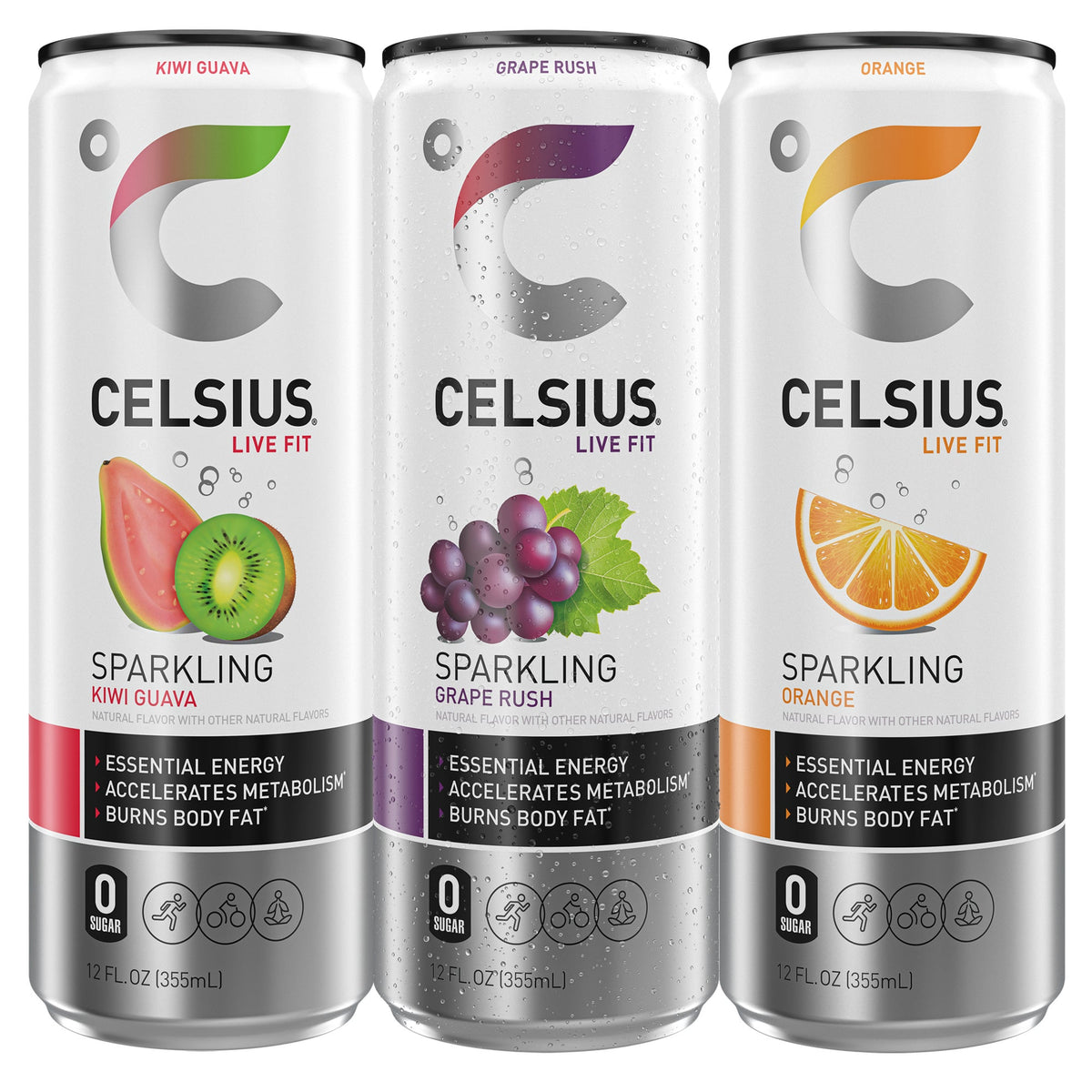 미국직구 CELSIUS Sparkling Energy Drink, Variety Pack, 12 fl oz, 18 ct