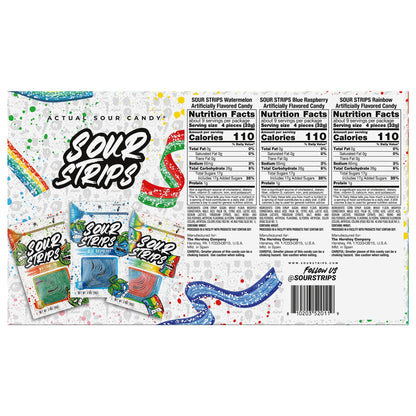 미국직구 Sour Strips Sour Strip Candy, Variety Pack, 9 ct, 3.4 oz