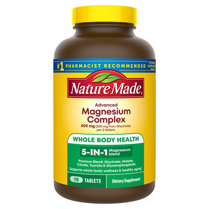 미국직구 네이처메이드 마그네슘 Nature Made Advanced Magnesium Complex, 110 Tablets