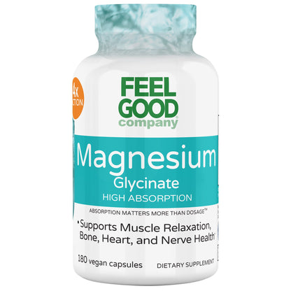 미국직구 마그네슘 FEELGOOD Magnesium Glycinate, 180 Vegan Capsules