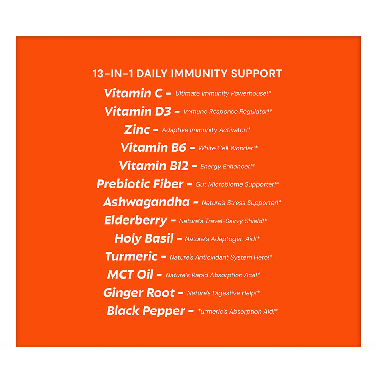 미국직구 영양제 Grüns Immün Daily Defense 13-in-1 Sour Pineapple Gummies, 35 Daily Packs