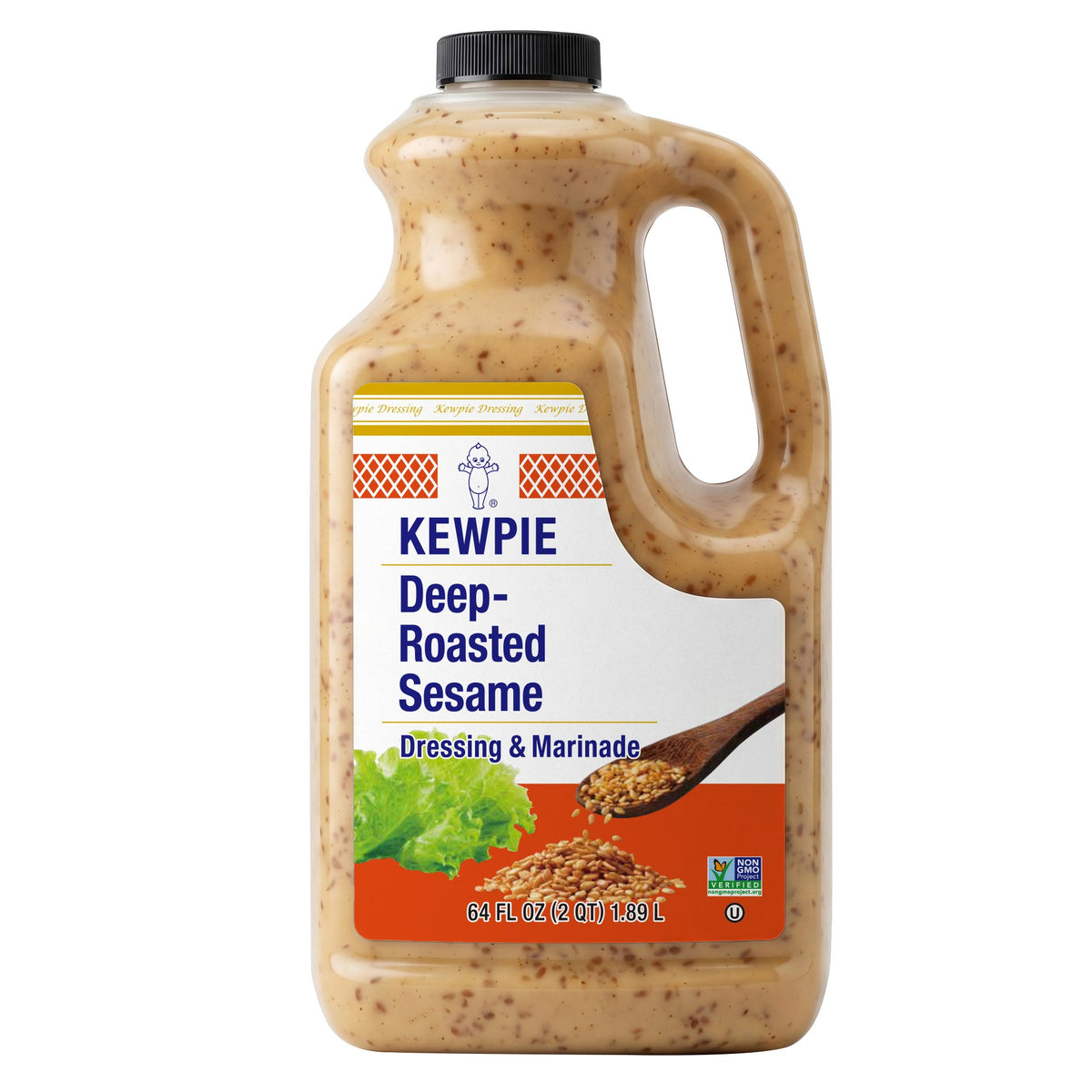 미국직구 KEWPIE Deep-Roasted Sesame Dressing & Marinade, 64 fl oz