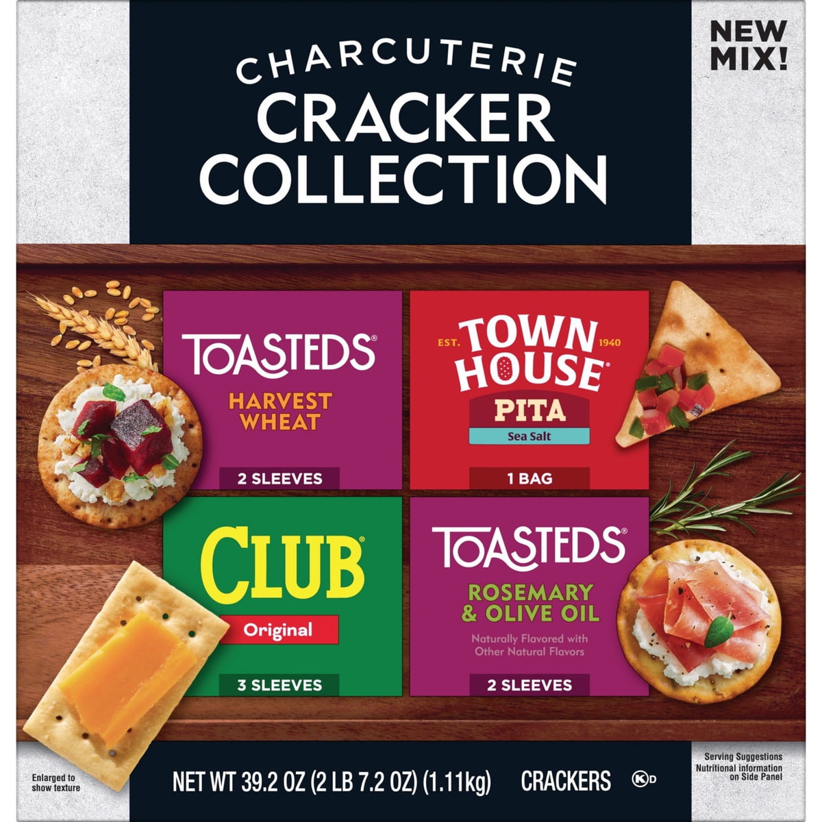 미국직구 Toasteds Club Town 과자 1.1kg / Toasteds Club Town House Charcuterie Cracker Collection 5