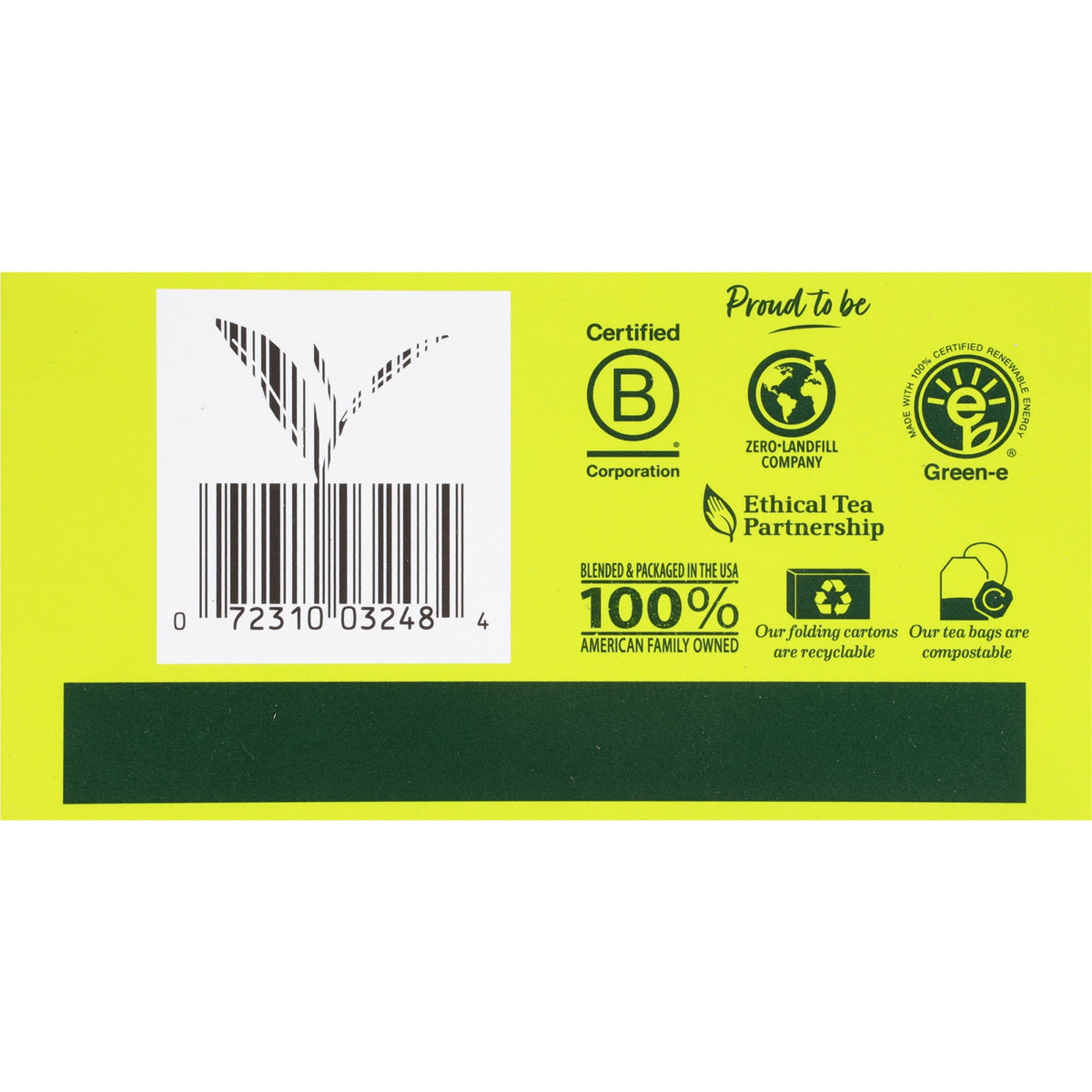 미국직구 비글로우 Decaffeinated Green Tea Classic Tea Bags, 40 Count