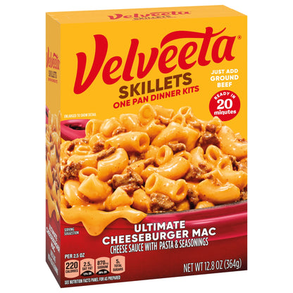 미국직구 벨비타 Skillets Ultimate Cheeseburger Mac One Pan Dinner Kit, 12.8 oz Box