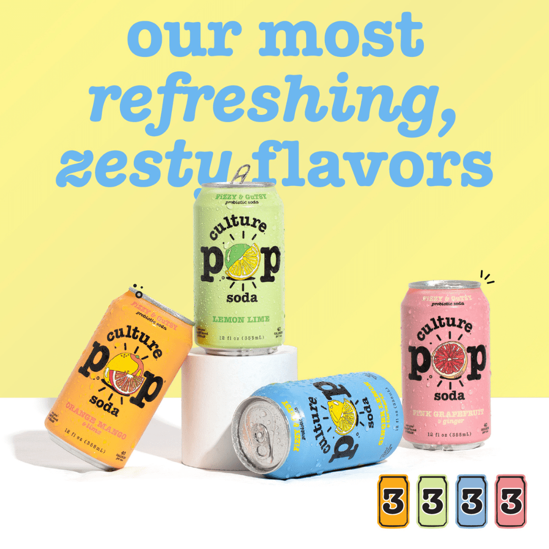 미국직구 Culture Pop Soda 유산균 355ml 12팩 / Culture Pop Soda Sparkling Probiotic Drink, Zesty &  5