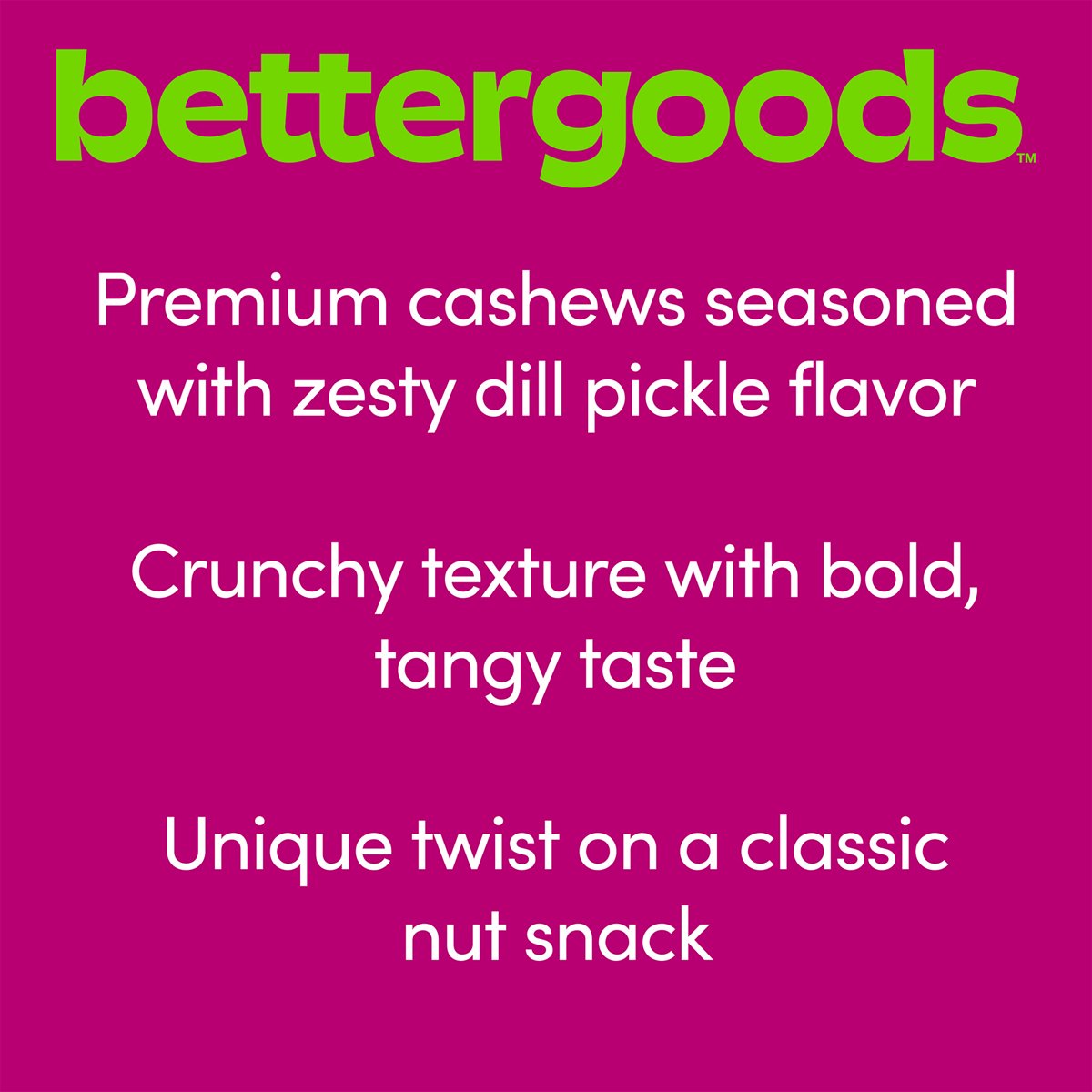 미국직구 bettergoods Dill Pickle 견과 241g / bettergoods Dill Pickle Seasoned Cashews, 241g 3