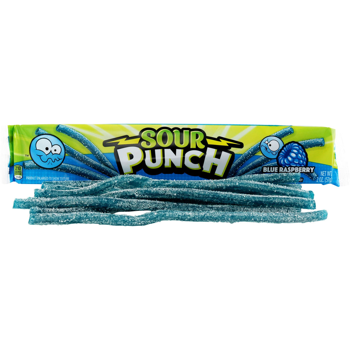 미국직구 Sour Punch Straws, Blue Raspberry, 2 oz, 24 ct