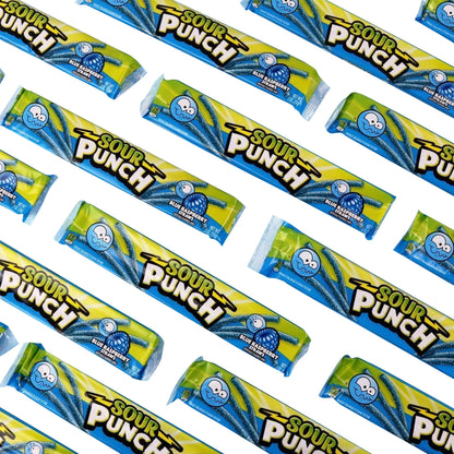 미국직구 Sour Punch Straws, Blue Raspberry, 2 oz, 24 ct