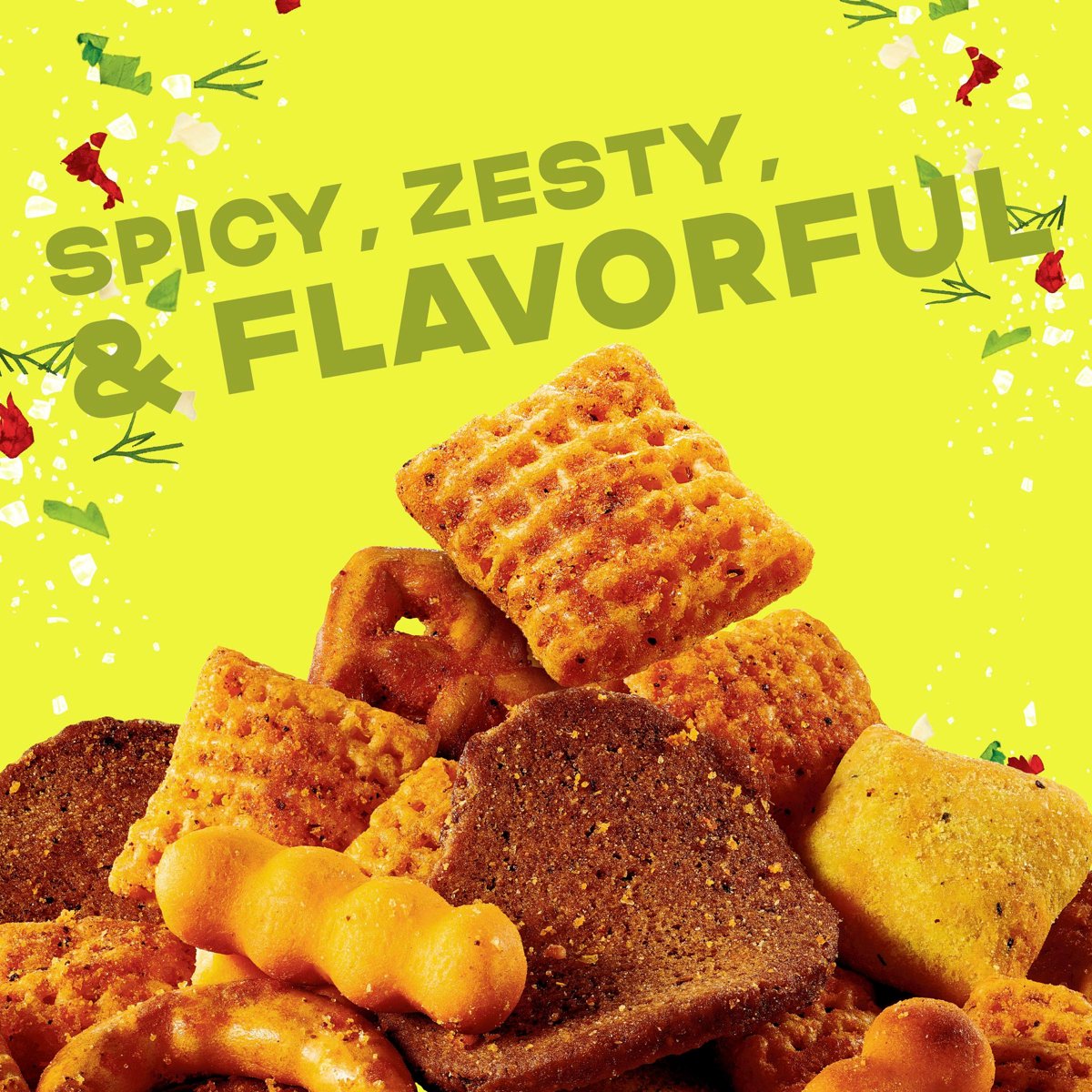 미국직구 383g 8팩 / (8 pack) Chex Mix Spicy Dill Snack Mix, Savory Snack Bag, Family Size 3