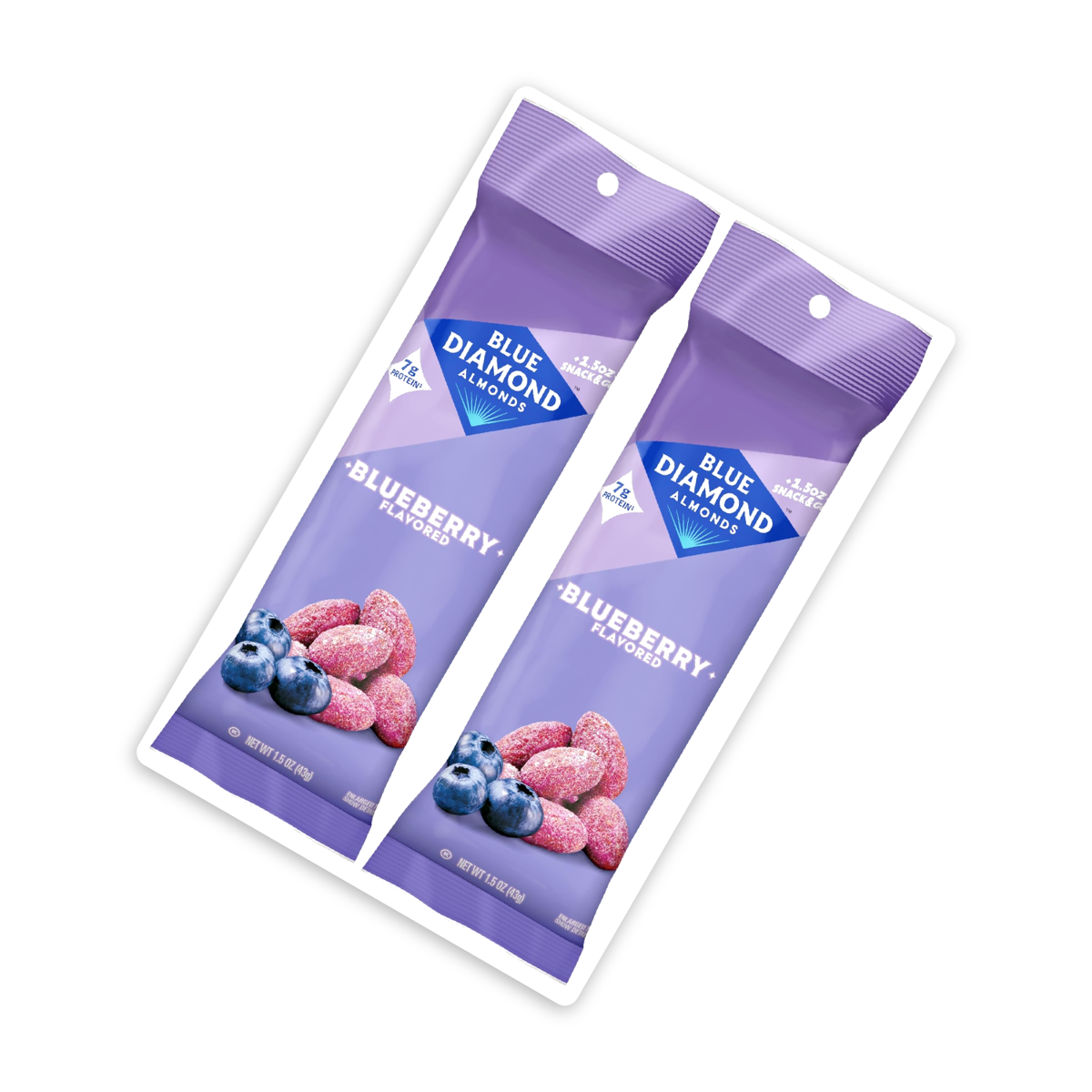 미국직구 Blue Diamond Blueberry 견과 43g / Blue Diamond Blueberry Almonds, 24 Tubes x 43g Each,  3