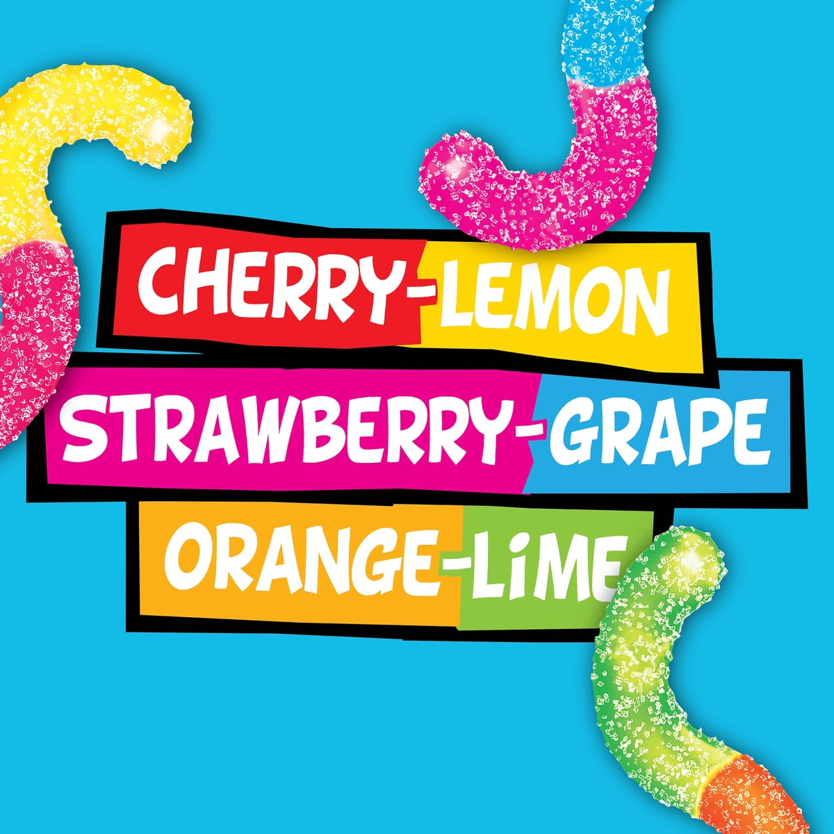미국직구 Trolli Sour Brite 젤리 142g 2팩 / Trolli Sour Brite Crawlers, Candy, Cherry-Lemon, Straw 3