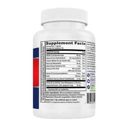 미국직구 영양제 Weider Artery Health with Vitamin K2 Plus D3, 90 Veggie Caps