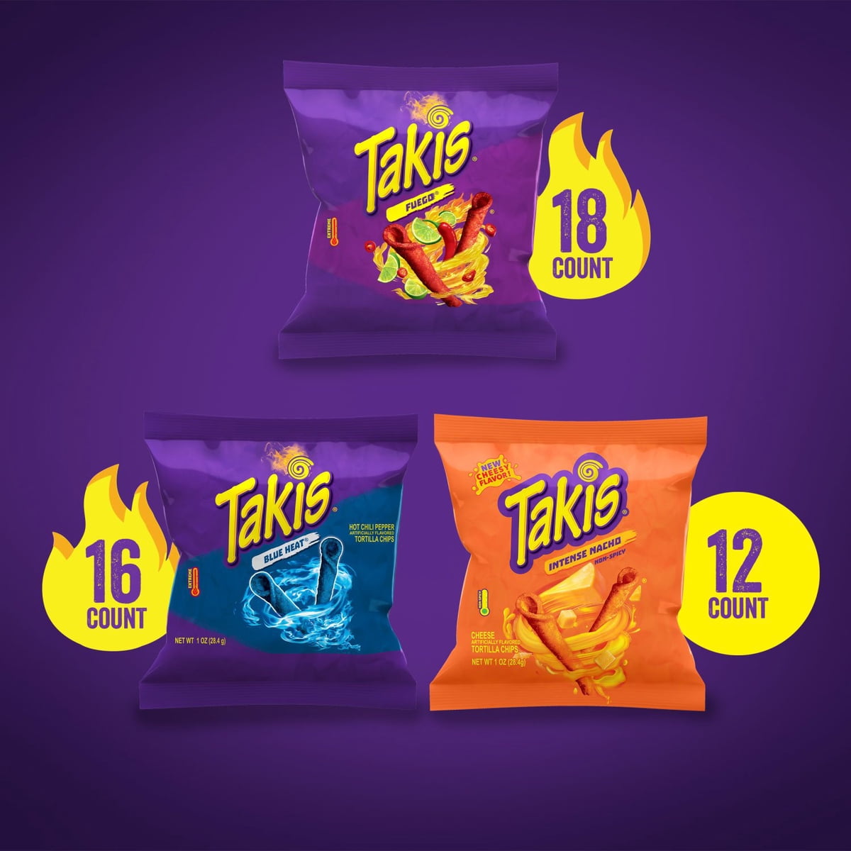 미국직구 Takis Hero 28g / Takis Hero Variety Pack Tortilla Chips, 28g, 46 pk. 3
