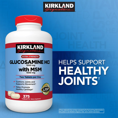 미국직구 커클랜드 관절 영양제 Kirkland Signature Glucosamine with MSM, 375 Tablets